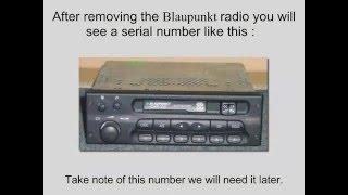 Blaupunkt Car 300 Radio Code