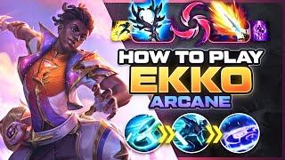 HOW TO PLAY EKKO FROM ARCANE | Build & Runes | Season 14 Ekko guide | League of Legends