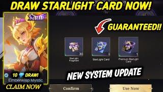 CLAIM NOW!! GET GUARANTEED STARLIGHT CARD | ZHUXIN STARLIGHT CHEST DRAW! - MLBB