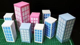 How to make Paper Building -- school project work