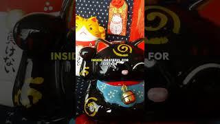 Black Cat Magic: Japan's Secret to Success! #ManekiNeko #LuckyCat #shorts