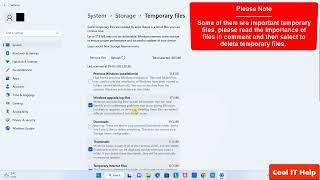 How to delete temporary files on Windows 11