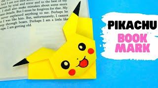 How to make origami PIKACHU BOOKMARK [easy origami, cute origami]