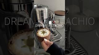 Pistachio Latte️#asmr #latte #coffee #latteart #dubaicoffee #pistachio #trend #aesthetic #fyp