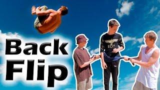 How to learn Back Flip in one training (Back Flip Tutorial)