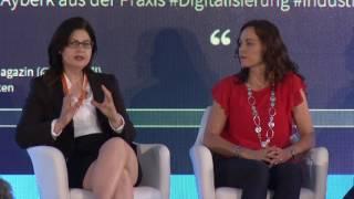 Podiumsdiskussion zu Herausforderungen der digitalen Transformation am 10. Industriekongress