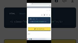 How to Add Font Awesome Icons in HTML #html #css #font #awesome #icon #fontawesome #shorts