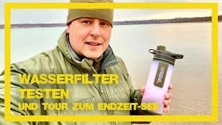 Wasserfilter im Test - Wasser trinken aus dem See