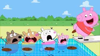 Peppa Pig At The Swimming Pool BUT TRY NOT TO LAUGH | Peppa Pig Funny Animation