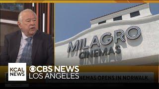 A new independent movie theater, Milagro Cinemas opens in Norwalk