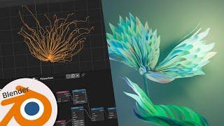 Breathing life into generative flowers! (Part 2) | Blender Geometry Node Tutorial