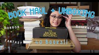 Huge book haul & unboxing!! | Horror, fantasy, romance, manga