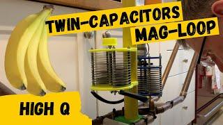 HAM RADIO: Twin Capacitor Mag-Loop Works on 40M to 80M
