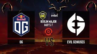 Dota2 - OG vs Evil Geniuses - Game 1 - ESL One Berlin 2023 - Playoffs