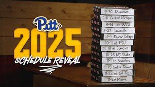 2025 Schedule Release | Pitt Football