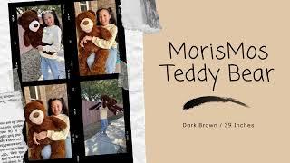 Giant Dark Brown Teddy Bear Plush Toy 39 Inches - MorisMos Stuffed Animals #plushtoys #teddybear