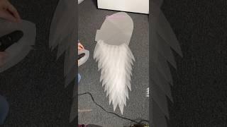 Part 1 angel wings tutorial 🪽 #diy #angelwings #wingsdiy #cosplay #angelwingsdiy #wings #handmade