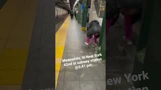 Only in New York: Please Step Aside and Let the Customer…Times Square Station #shorts