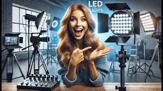  Dazzne D50 LED Video Light Panel Lights 15.4" | Best LED Studio Lights for Video 