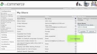 Configure your store in osCommerce