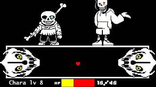 Underswap  Distrust サンズ&パピルス戦[undertale ファンゲーム]