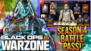 WARZONE: SEASON 4 BATTLE PASS REVEALED! Blackcell Upgrade, NEW WEAPONS, & More! (BO6 Season 4)