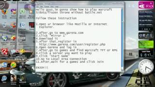 how to play warcraft 3 online without battle.net