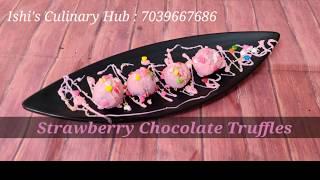 Strawberry Chocolate Truffles/ Easy / Tasty/ Quick Recipe/  Spl Recipe/ Easy Quarantine Recipes