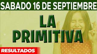 Resultado del sorteo Primitiva del Sábado 16 de Septiembre del 2023.