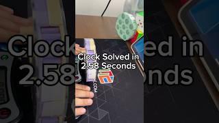 Clock solved in 2.58 seconds #speedcubenz