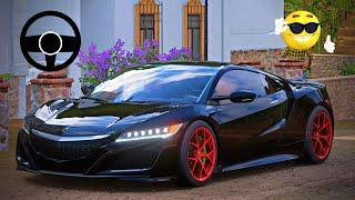 Acura NSX Forza Horizon 5 - Acura NSX Logitech G29 Steering Wheel Gameplay