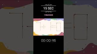 [2nd] Crack the Code: Solve the 15 SEC Puzzle with a Simple Matchstick Adjustment