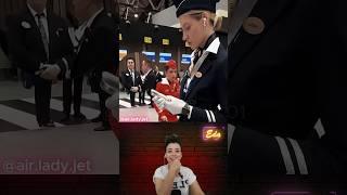 ️  Flight Crew’s Epic Instant Reactions to Air Lady Jet! #epicreactions #airladyjet #streetstyle