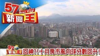 回神？！十月房市風向球分數回升！《５７新聞王》2016.11.14