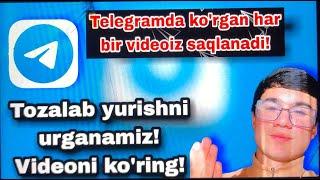 Telegramda ko'rilgan videolar hammasi saqlanadi ! Telegram settings | Ozod Uktamov