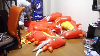 Inflatable IW red dragon deflate