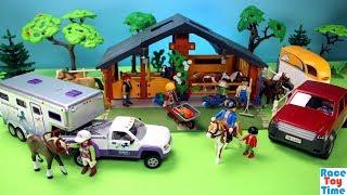 Playmobil Horse and Pony Ranch Playset Build and Play Fun Toys For Kids