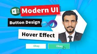 Modern Userform buttons design with Hover and sunken effect - Custom UI design