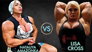 Nataliya Amazonka vs Lisa Cross: Real Female Monster Bodybuilders.