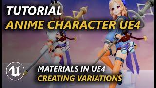 Creating an ANIME Character in Unreal Engine 4 - Adding Colors variations