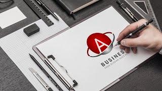 Company Logo design in Adobe Illustrator - Logo design process - Al Hamd Zone