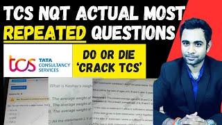 TCS NQT Most Repeated Questions | TCS NQT 2024 | TCS PYQ's | Brahmastra Series