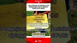 ISTIRAHAT DI PINGGIR JALAN DISURUH BAYAR PARKIR #shortvideo #trending #fyp