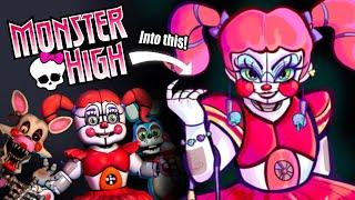 Redesigning FNAF characters into Monster High dolls!