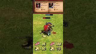 Teutonic Knight vs Huskarl, Berserk & Woad Raider | The Three Kingdoms | AoE2 #Shorts