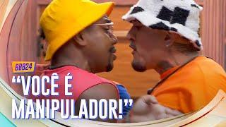 CALABRESO!  LUCAS E MC BIN LADEN DISCUTEM COM DAVI APÓS CONVERSA ️ | BBB 24