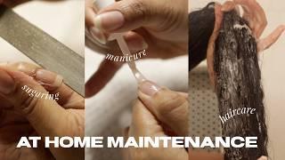 MAINTENANCE VLOG | sugaring, new haircare, & diy flaxseed gel