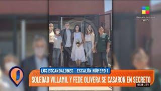 #LosEscandalones | Soledad Villamil y Fede Olivera se casaron a escondidas