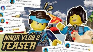 Ninja Vlog #2: Arrivals, Discoveries and... Chickens... | Nya & Jay from LEGO NINJAGO