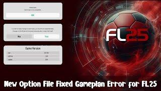 New Option File Fixed Gameplan Error - Football Life 2025